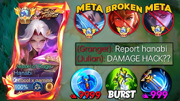 HANABI BEST META DESTROYER BUILD FOR ONE SHOT!!🔥 (100% BROKEN!) - HANABI BEST BUILD 2025! - MUST TRY