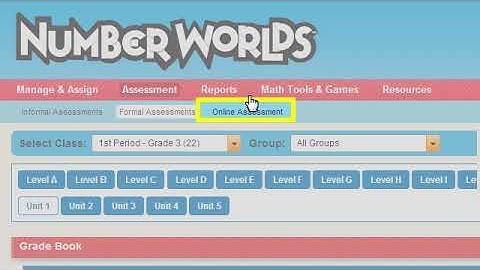 Number Worlds - Create and Edit Assessments