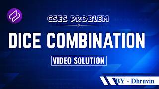 CSES | Dice Combinations | Problem Solving | Competitive Programming | DSA