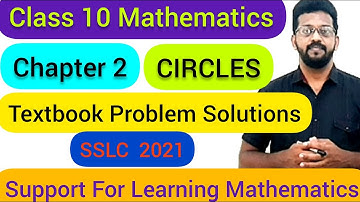 Class 10–Chapter 2 Circle- Text Problem Solution-Dr.S SHIJU-HST Mathematics GHSS Anchal West