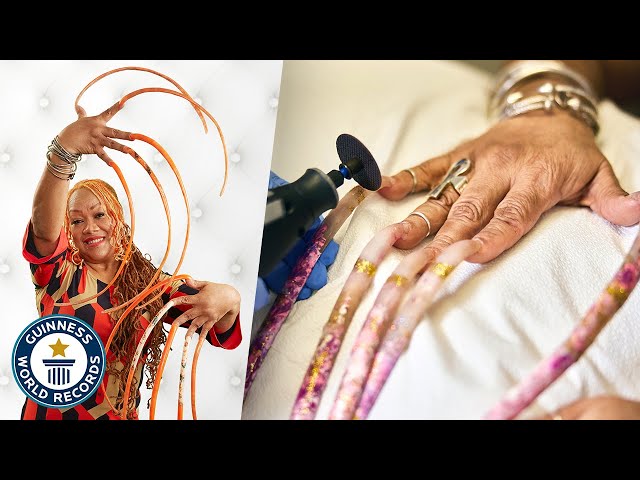 Woman with World's Longest Nails Breaks Her Record Then Cuts Them