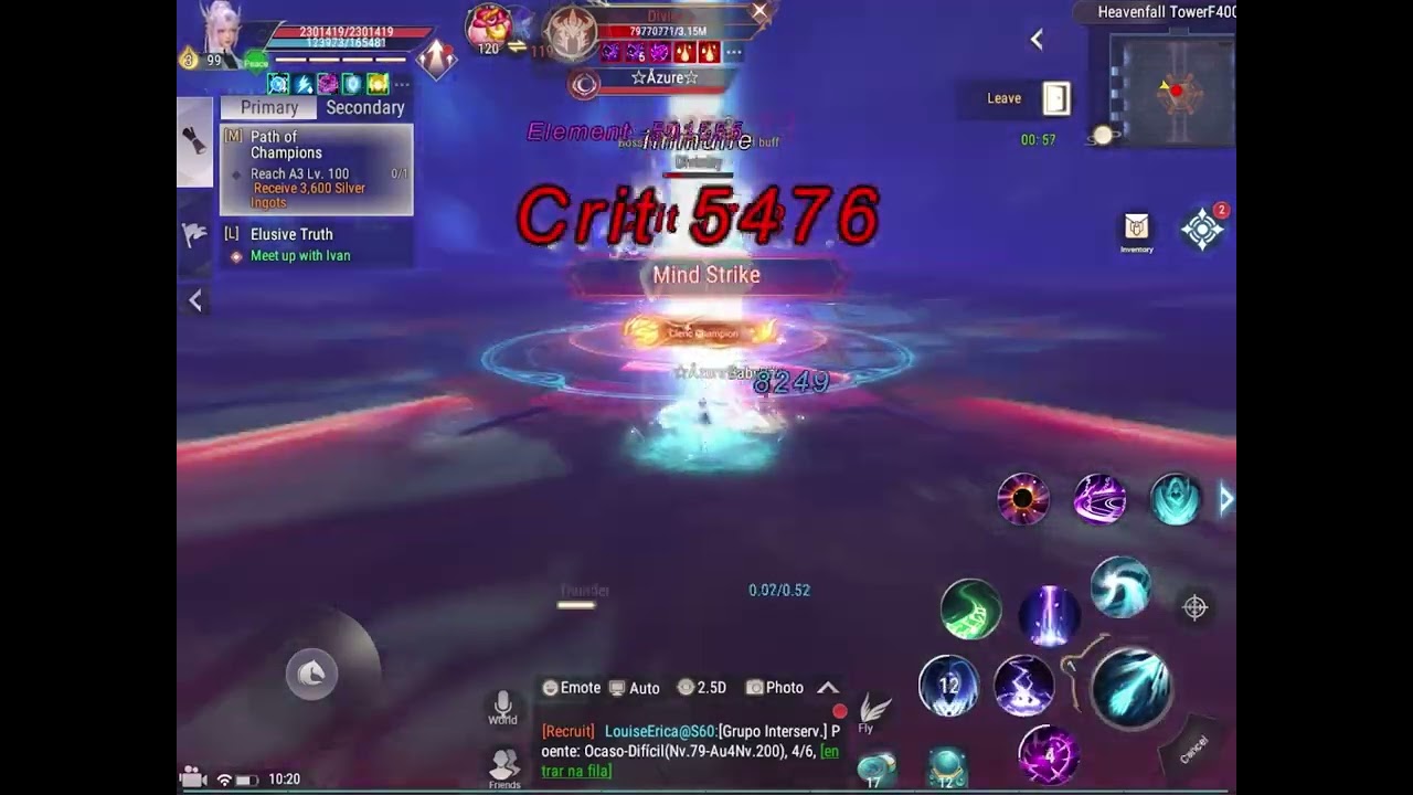 Heavenfall Tower F400 Cleric clear - Perfect World Mobile