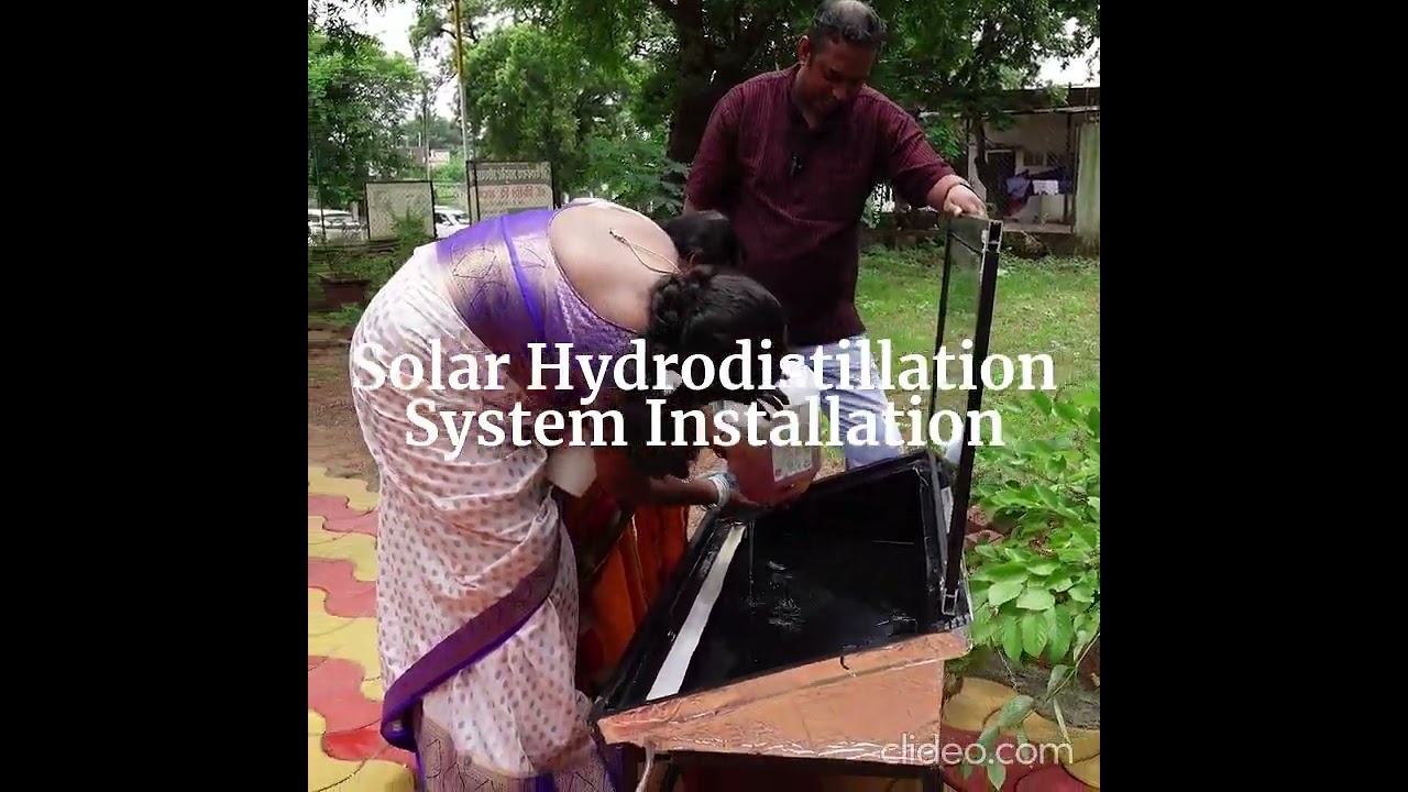 Solar Hydro distillation System Installation