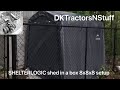 SHELTERLOGIC shed in a box 8x8x8 setup SHELTERLOGIC shed in a box 8x8x8 setup