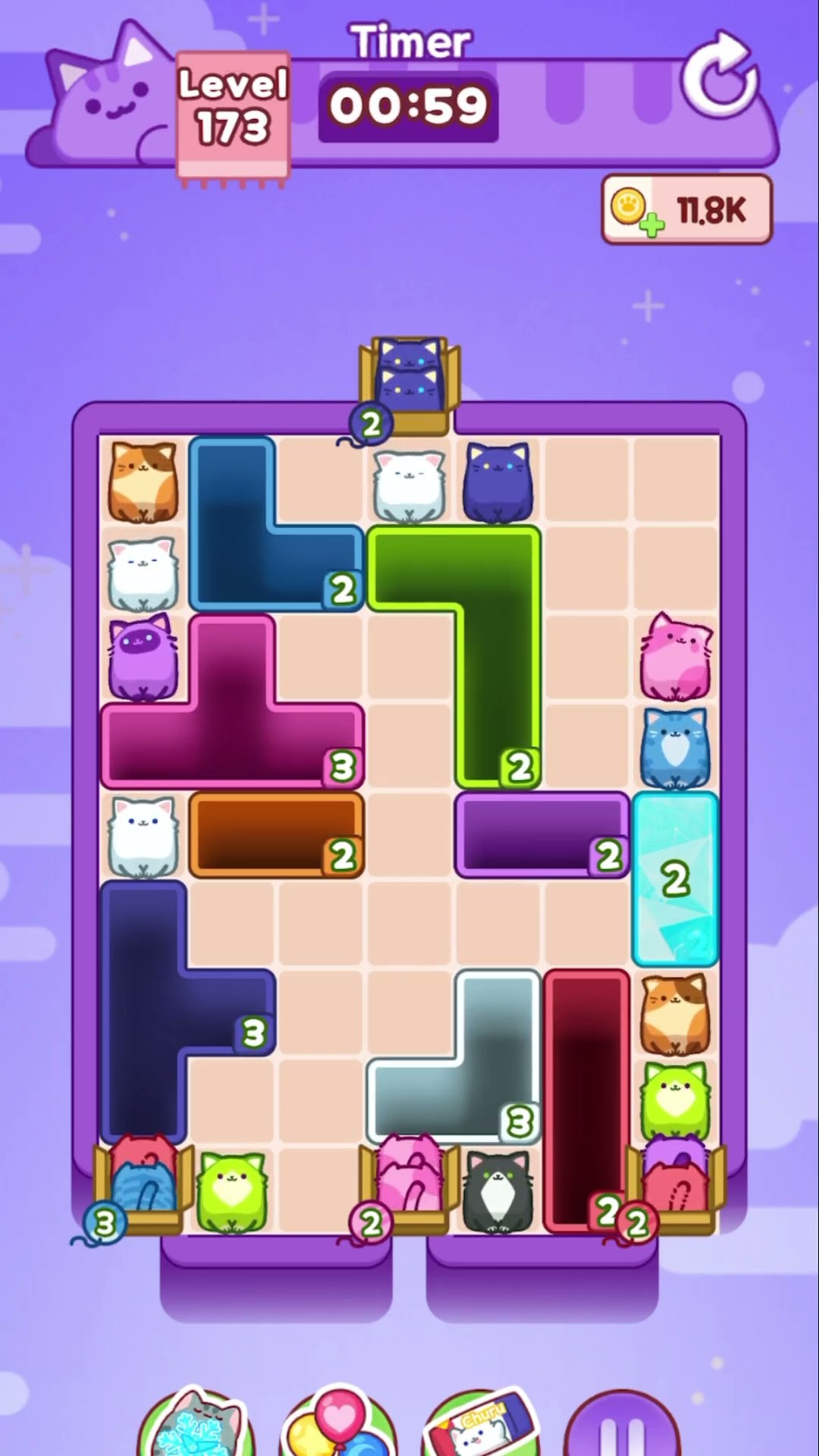 Drop the cat] Level 173 - YouTube