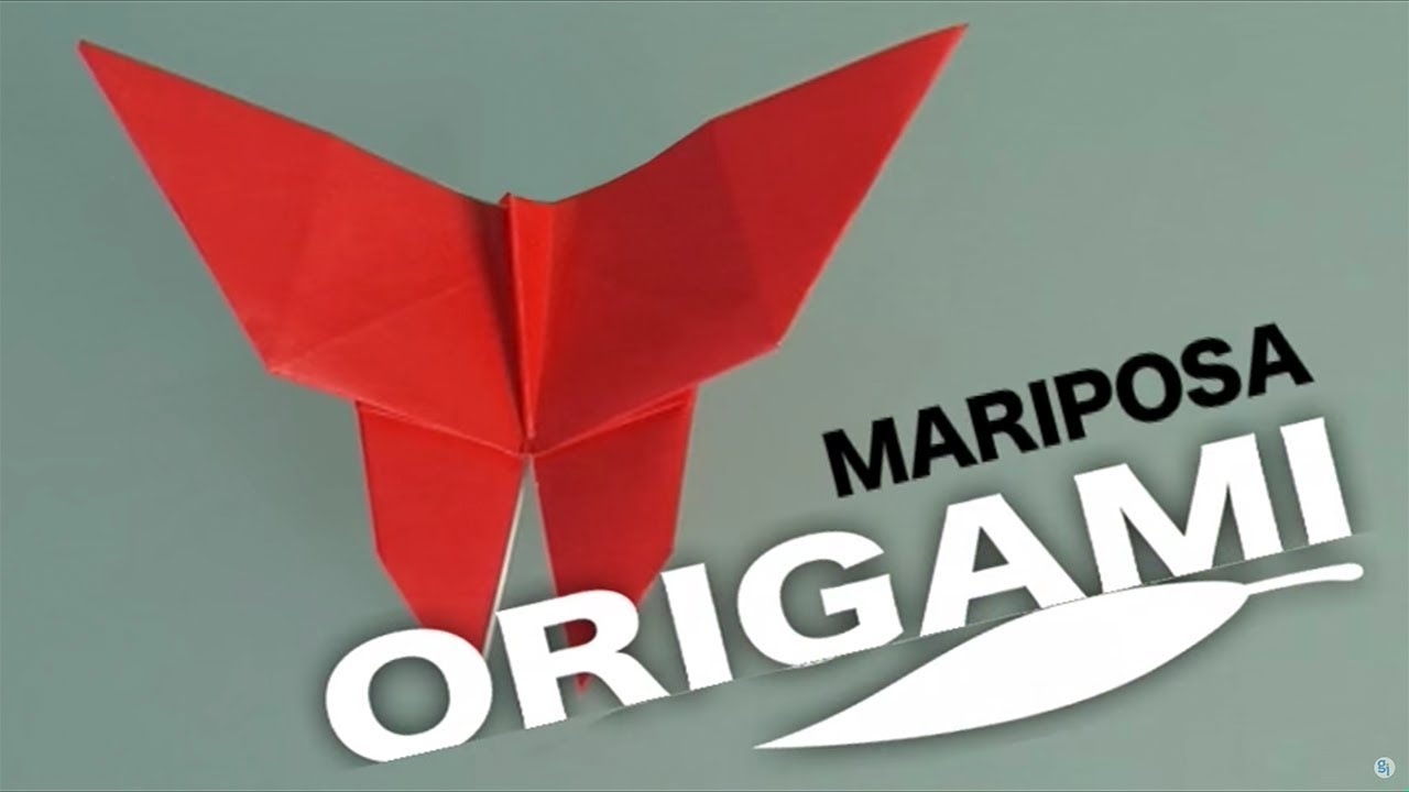 Cómo hacer una mariposa de papel. Origami - YouTube