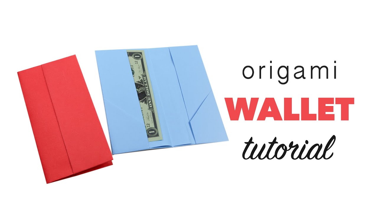 Easy Origami Wallet Tutorial - DIY - Paper Kawaii - YouTube