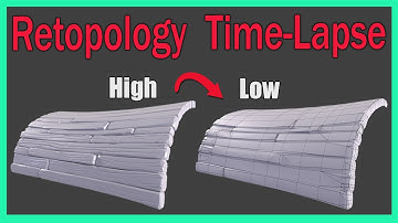 Stylized Wood Retopology Time-Lapse In Maya