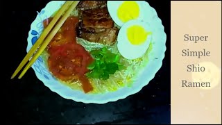 How to make Super Simple Shio Ramen| Homemade Ramen|