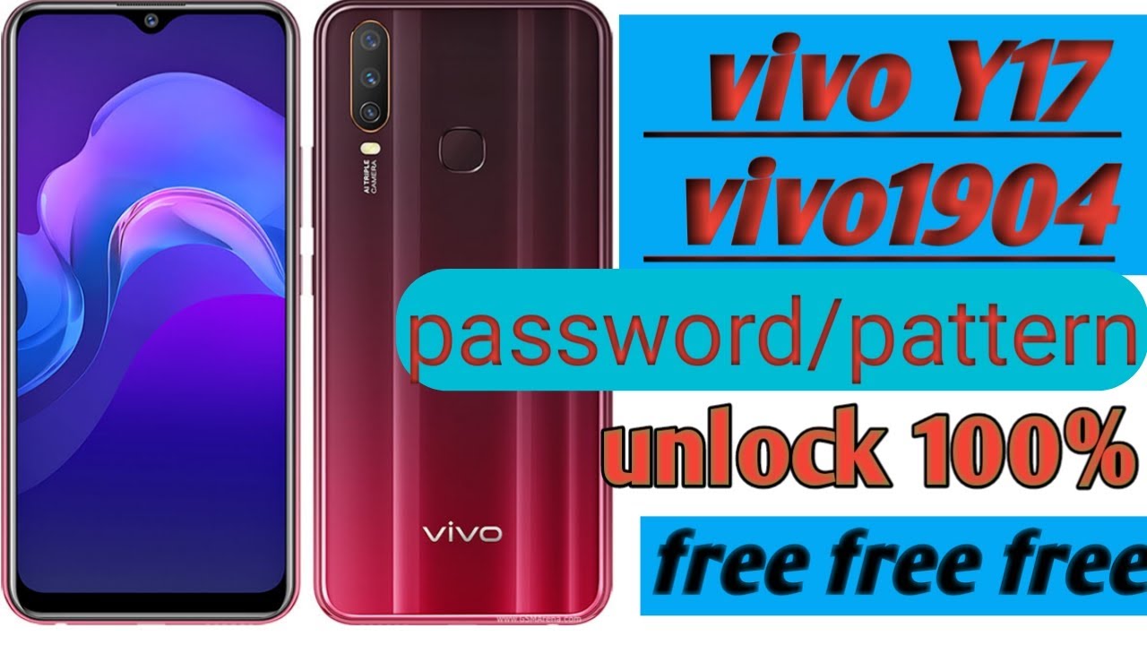 Vivo Y17 Vivo 1904 Pattern password Unlock2020 YouTube