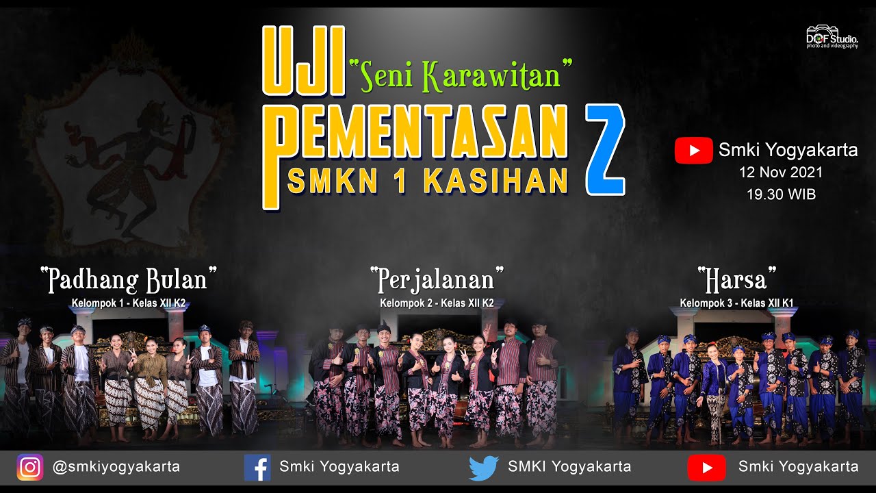 Uji Pementasan Karawitan 2 SMKN 1 Kasihan SMKI Yogyakarta Tahun 2021/2022