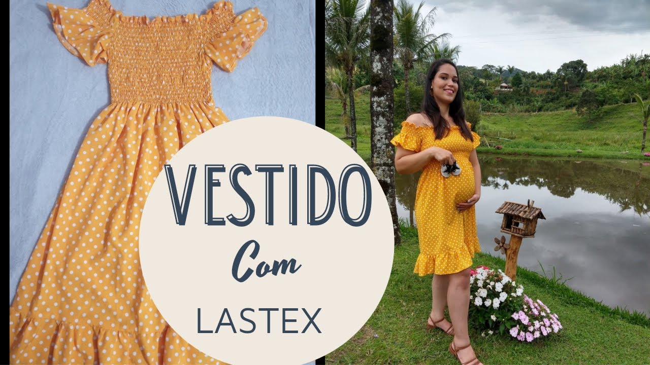 como fazer vestido com lastex