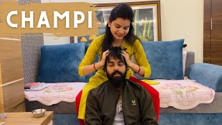 Aaj to Champi ho gai - Hair Massage 💆‍♂️ #vlog15