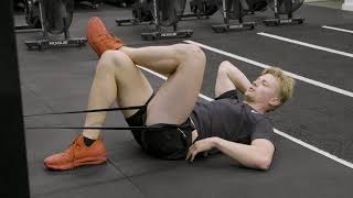 Banded Hip Decompression Stretch