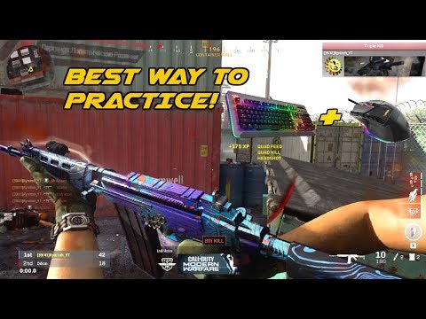 How To Get Good On Keyboard And Mouse On Modern Warfare! Play Like Shroud {EASY Tracking Method!}