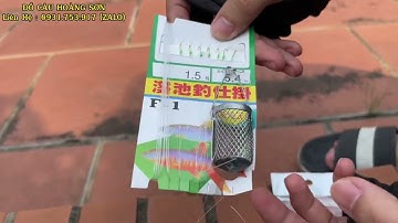 Bộ Thẻo 7 Lưỡi Câu Cá Mương Hồ Siêu Nhạy Có Rọ Sắt | ĐỒ CÂU HOÀNG SƠN