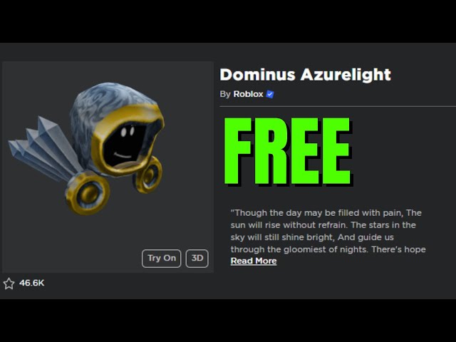 this is dominus ultimus's id look at desc - Roblox