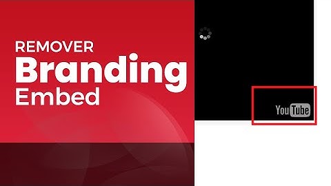 Remove youtube branding from embedded video. WordPress