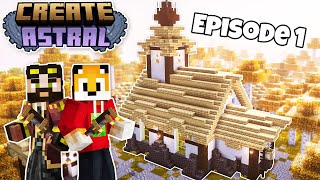 I started a NEW ADVENTURE in Minecraft Create: Astral  Episode 1