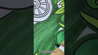 Cute Bunny Coloring Page – The CUTEST Bunny on a Bicycle! (Wait Until the End!) 🚴🐰😍 #shorts