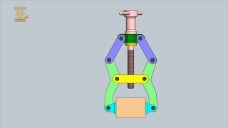 Lever Type Screw Actuated Clamp Mechanism GRAB CAD Model : https://grabcad.com/library/lever-type-screw-actuated-clamp-