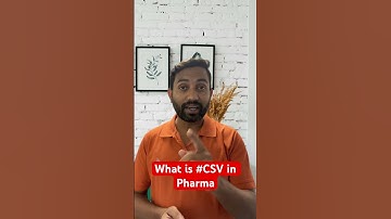 What is computerised system validation #csv