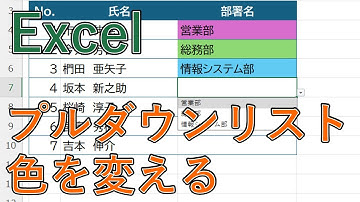 エクセルのプルダウンリストで色付け(一列)設定をする【Excelドロップダウン】
