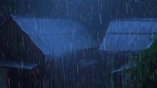 Try Listening In 3 Minutes To Sleep Instantly With Heavy Rain On Tent Roof \& Strong Thunder Sounds