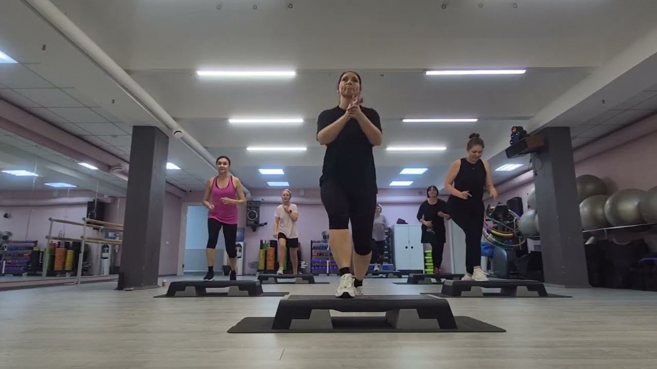 СТЕП АЭРОБИКА ЦЕЛАЯ ТРЕНИРОВКА / STEP AEROBICS
