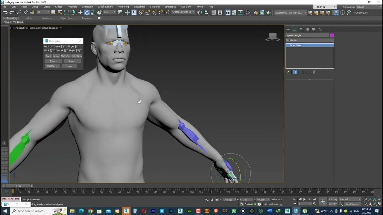Converting custom FBX to Biped Using maxscript - YouTube