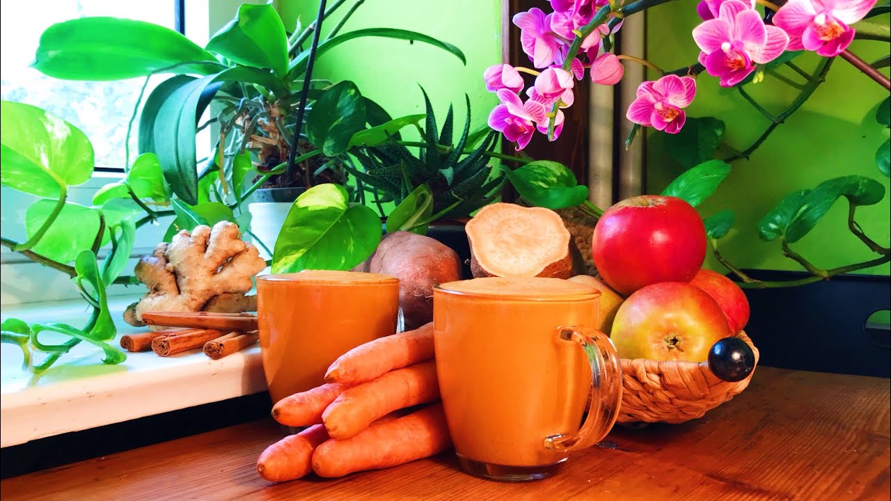 Cinnamon Sweet Potato Carrot Apple Juice ft Kelli's Vegan Kitchen