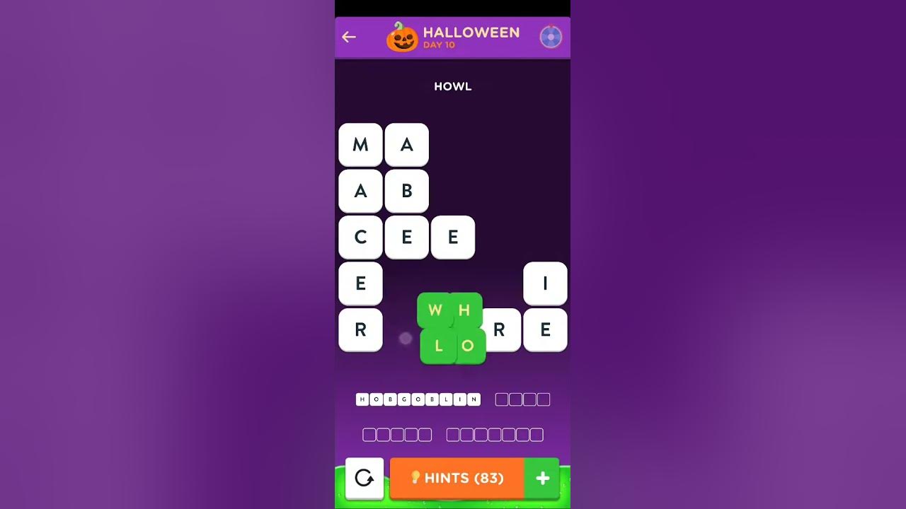 Wordbrain 2 HALLOWEEN Event DAY 10 [October 24 2024] YouTube
