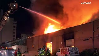 SEE IT: Wild Flames Erupt in Long Island City Inferno
