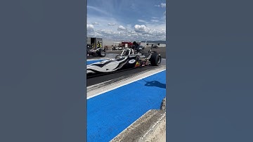 Blown big block dragster burnouts! #burnout #dragcar #supercharged #dragster #bigblock