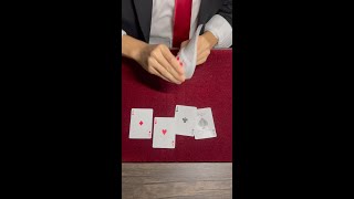 How to CHEAT at cards 🃏 | Riffle Stacking #shorts #magic