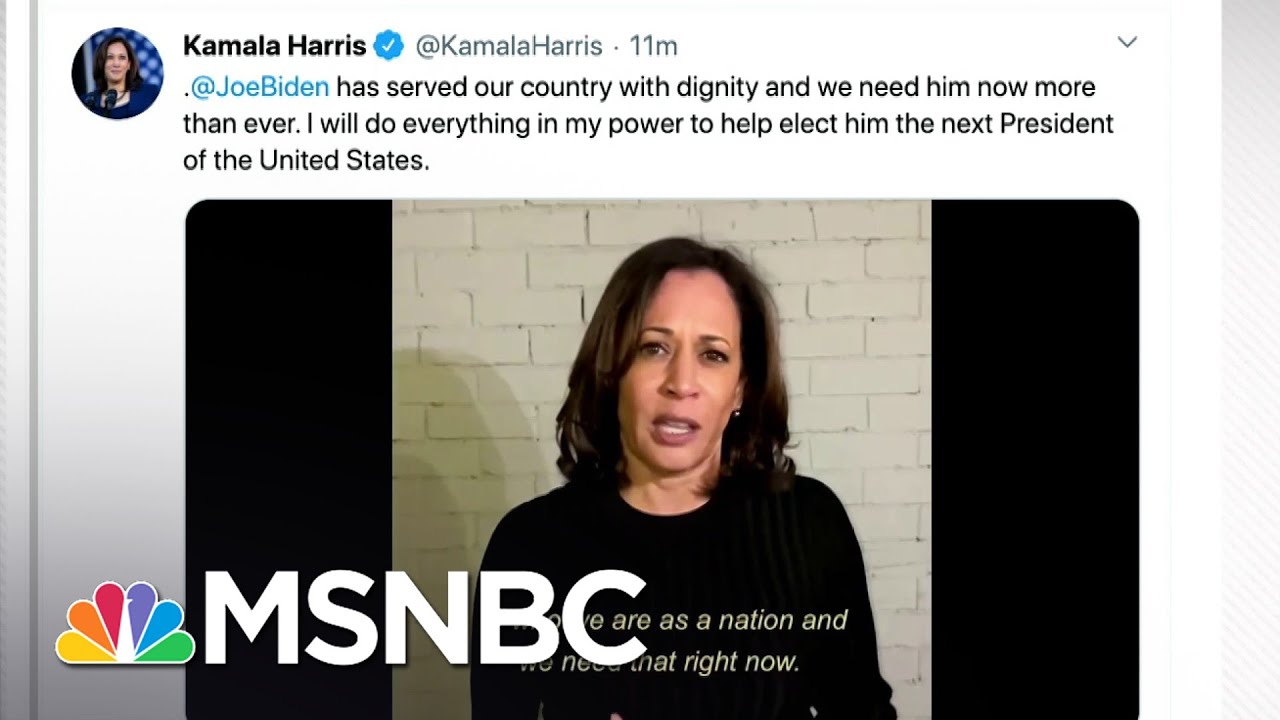 Kamala Harris endorses Joe Biden