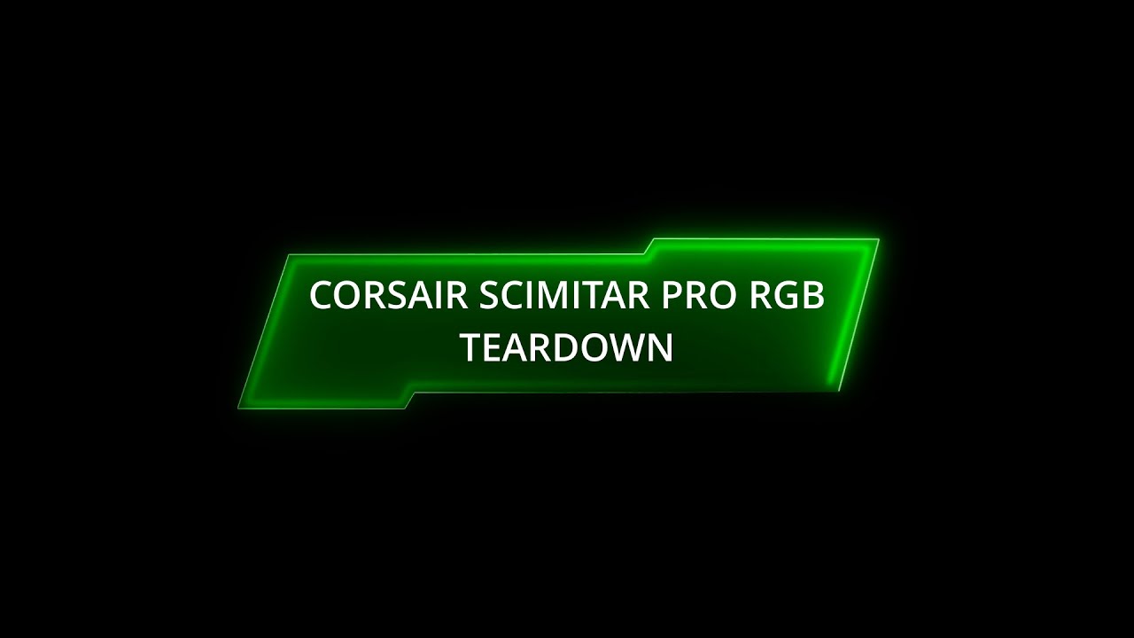 CORSAIR gaming mouse SCIMITAR PRO RGB disassembly / teardown video