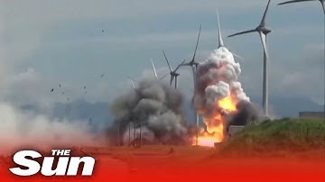 Japanese space rocket engine explodes during test