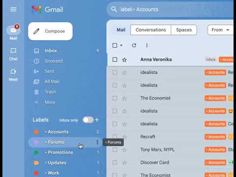 Gmail Inbox Labels video preview 2