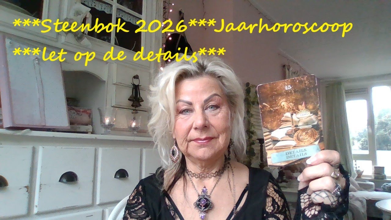 ***Steenbok 2026***Jaarhoroscoop***Let op de details***