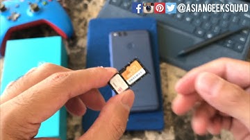 Honor 7X -  How to use DUAL SIM - microSD