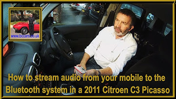 How to stream audio from your mobile to the Bluetooth handsfree system in a 2011 Citroen C3 Picasso