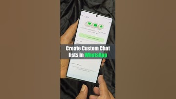 How to Create Custom Chat lists in WhatsApp #shorts #whatsapp