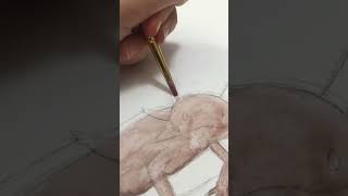 🪸Painting an axolotl⚡️| #axolotl #watercolor |🦋Blu_Art🦋