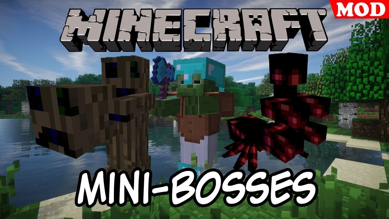 Minecraft Mod | Mini-Bosses (Haciendo Minecraft más desafiante) - YouTube