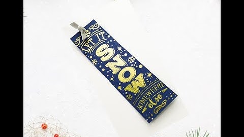 Unity Quick Tip: Foiled Bookmark for Gift Idea