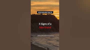5 signs of FAKE friends | Psychology Facts #shorts