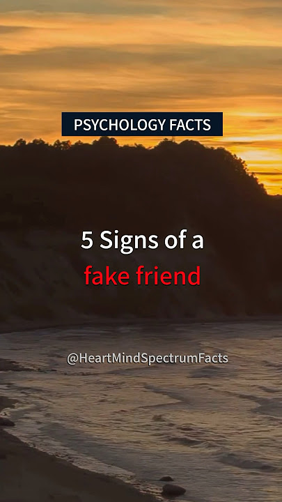 5 signs of FAKE friends | Psychology Facts #shorts