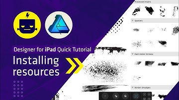 Affinity Designer for iPad - Installing Brushes, Styles and Assets