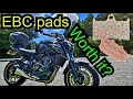 EBC Double-H brake pads worth it on an MT 07? (2022)